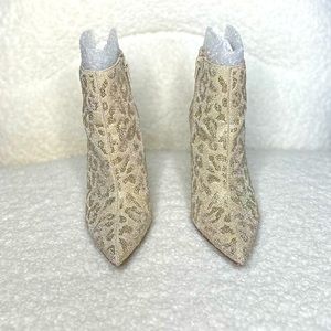 Gianni Bini AnninaTwo Leopard Print Rhinestone Booties